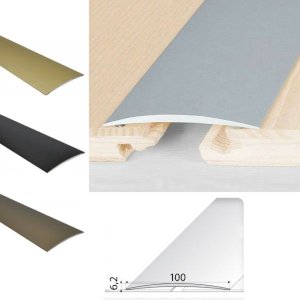 Self Adhesive 100mm Aluminium Door Threshold Floor Trim for wooden, Vinyl, Tiled Floors
