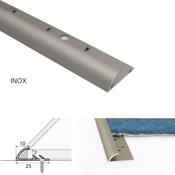 Single Edge Carpet Profile for 10mm Flooring-Transition from Carpet to Vinyl