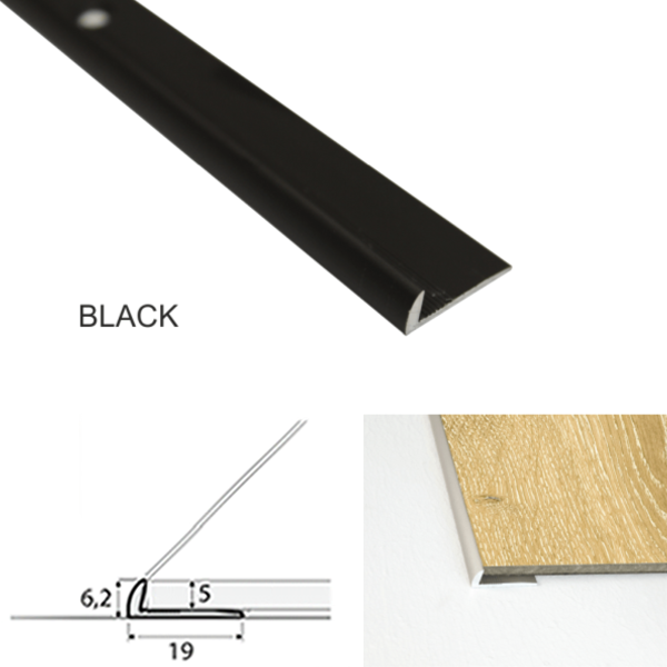 19mm Door Threshold Profile for 5mm LVT Flooring