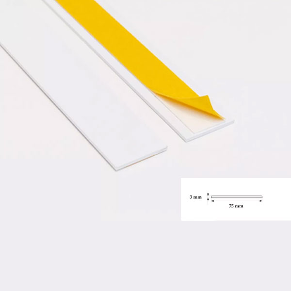 1m Long Durable Architrave Self Adhesive PVC Flat Strips