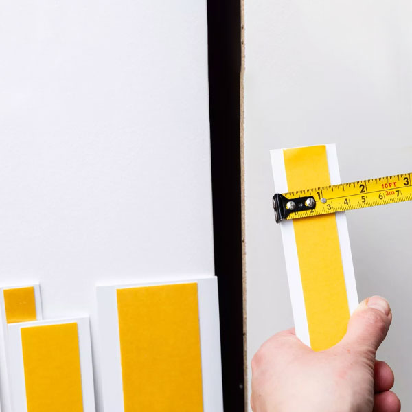 1m Long Durable Architrave Self Adhesive PVC Flat Strips