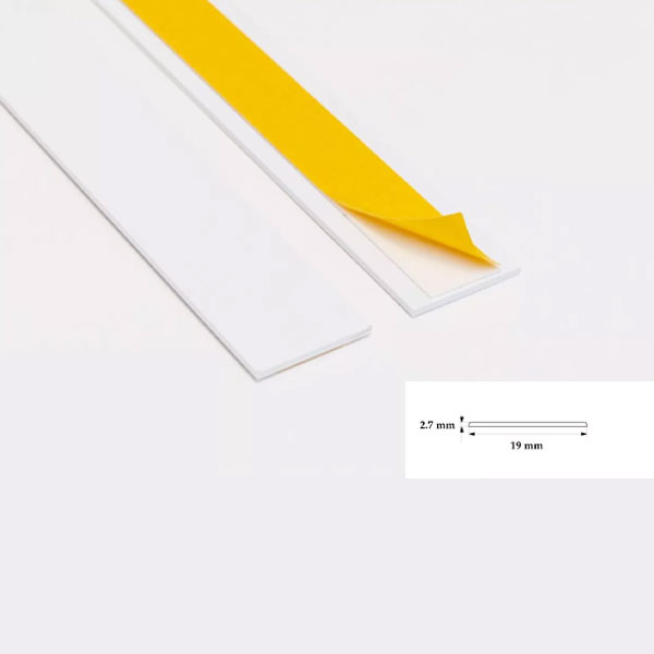1m Long Durable Architrave Self Adhesive PVC Flat Strips