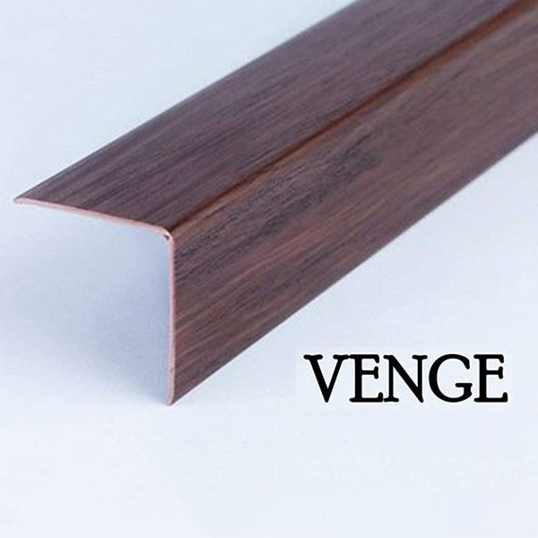 1m long Plastic PVC Corner Angle Trim Wall Corner Guard Edge Protector Wood Effect