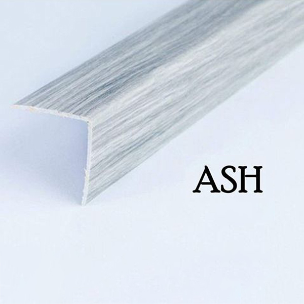 1m long Plastic PVC Corner Angle Trim Wall Corner Guard Edge Protector Wood Effect