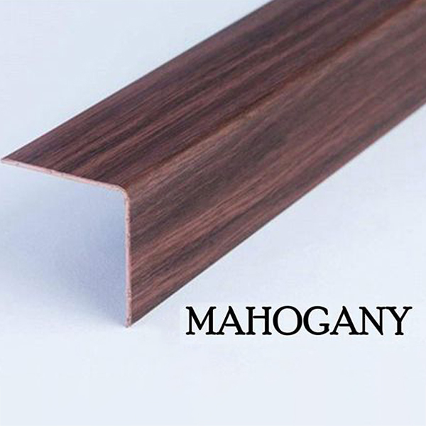 1m long Plastic PVC Corner Angle Trim Wall Corner Guard Edge Protector Wood Effect