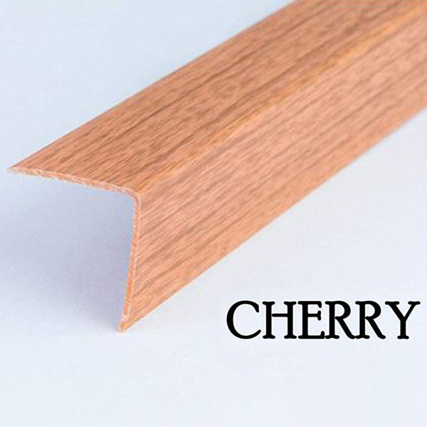 1m long Plastic PVC Corner Angle Trim Wall Corner Guard Edge Protector Wood Effect