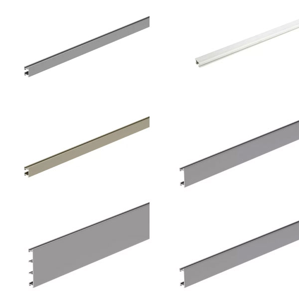 2.5m Long Anodized Aluminium Border Decorative Tile Trim 
