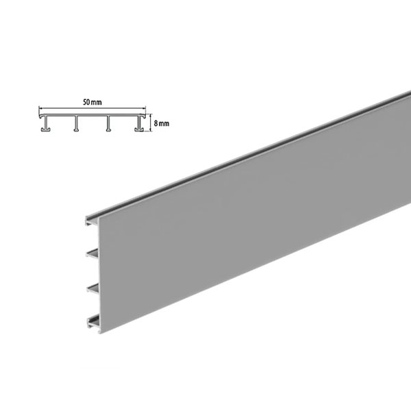 2.5m Long Anodized Aluminium Border Decorative Tile Trim 