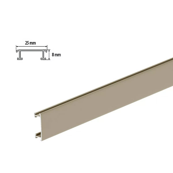 2.5m Long Anodized Aluminium Border Decorative Tile Trim 