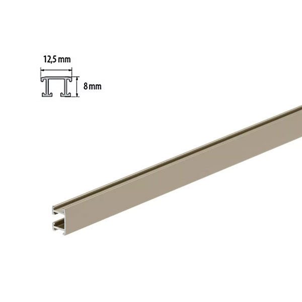 2.5m Long Anodized Aluminium Border Decorative Tile Trim 