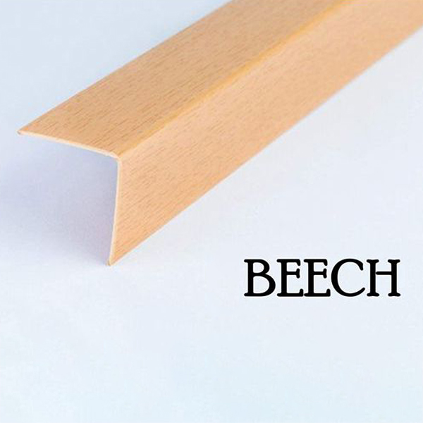 2.5m Long Plastic PVC Corner Trim Wall Corner Guard Edge Protector Wood Effect