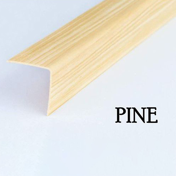 2.5m Long Plastic PVC Corner Trim Wall Corner Guard Edge Protector Wood Effect