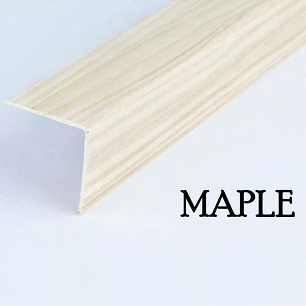 2.5m Long Plastic PVC Corner Trim Wall Corner Guard Edge Protector Wood Effect
