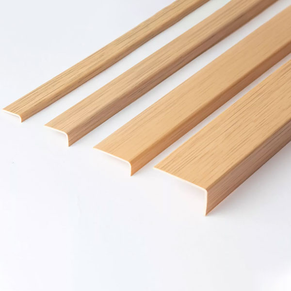 2.5m Unequal 90 Degree Angle Trim Wood Effect Plastic PVC Corner