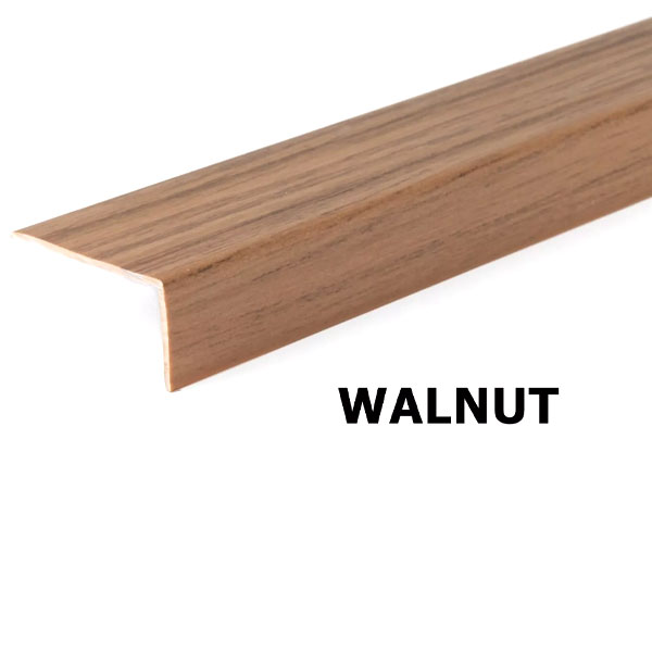 2.5m Unequal 90 Degree Angle Trim Wood Effect Plastic PVC Corner