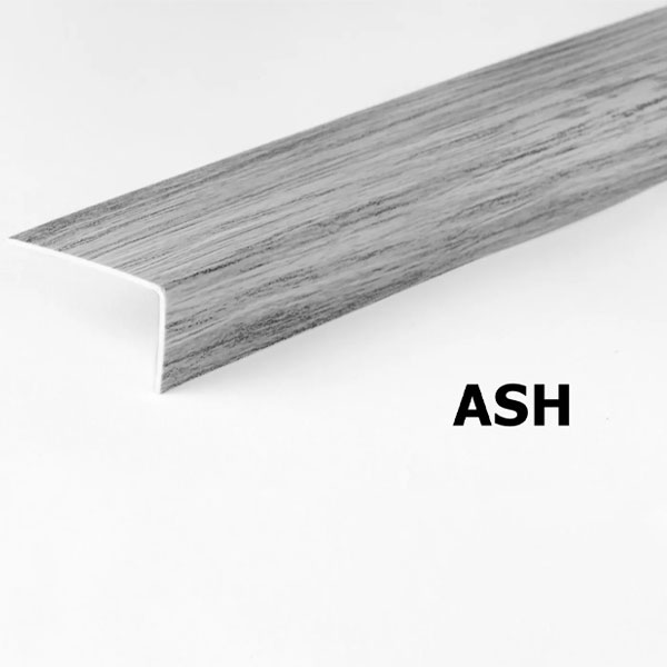 2.5m Unequal 90 Degree Angle Trim Wood Effect Plastic PVC Corner