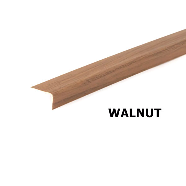2.5m Unequal 90 Degree Angle Trim Wood Effect Plastic PVC Corner