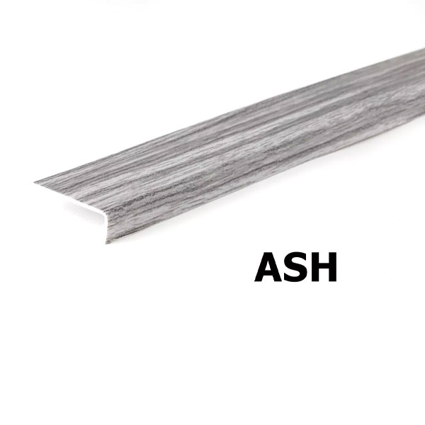 2.5m Unequal 90 Degree Angle Trim Wood Effect Plastic PVC Corner