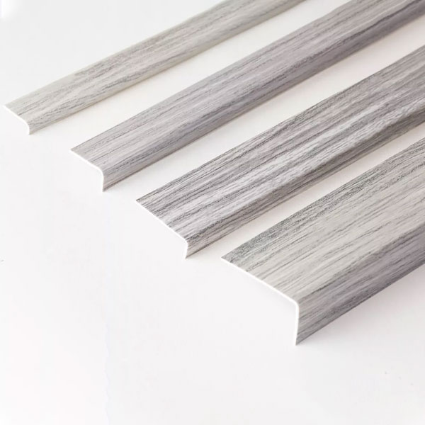 2.5m Unequal 90 Degree Angle Trim Wood Effect Plastic PVC Corner