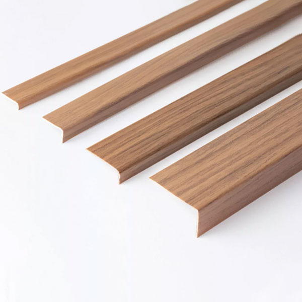 2.5m Unequal 90 Degree Angle Trim Wood Effect Plastic PVC Corner