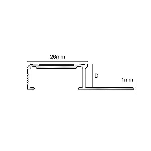 2.6m Ceramic Tile-In with Carbide Insert