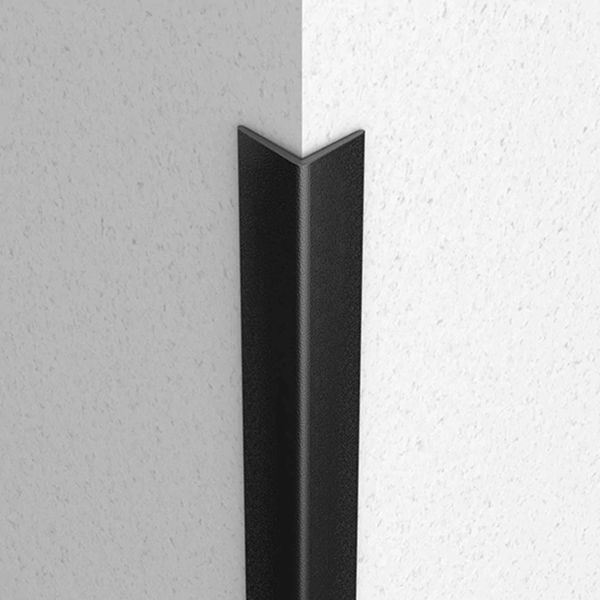 2.9m Long Black Plastic PVC Corner 90 Degree Angle Trim