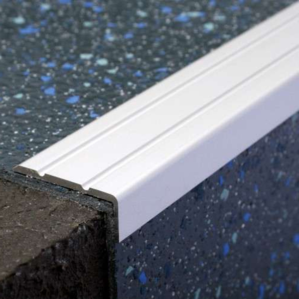 25mm x 10mm Self Adhesive Non Slip Aluminium Retro Fit Stair Nosing 