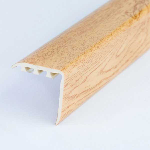 25mm x 25mm UPVC Wood Effect Stair Edge Nosing Trim