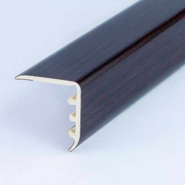 25mm x 25mm UPVC Wood Effect Stair Edge Nosing Trim