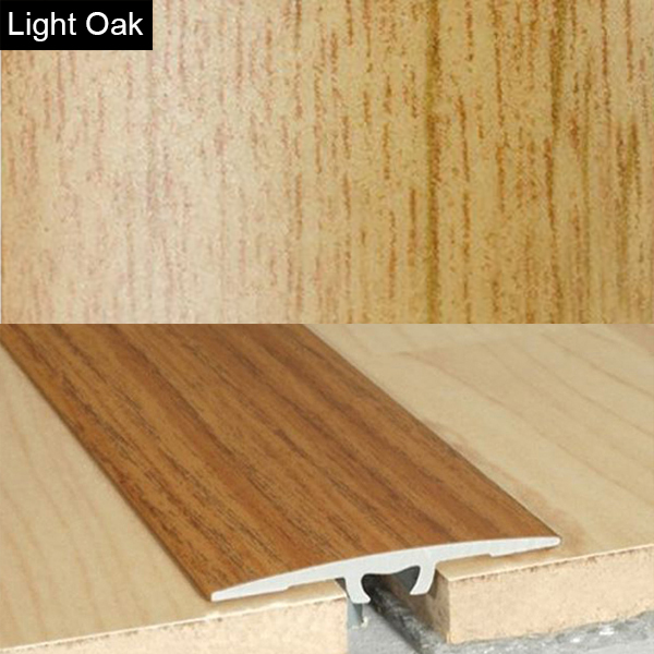 2mm Wood Effect Aluminium Door Floor Bar Edge Trim Threshold