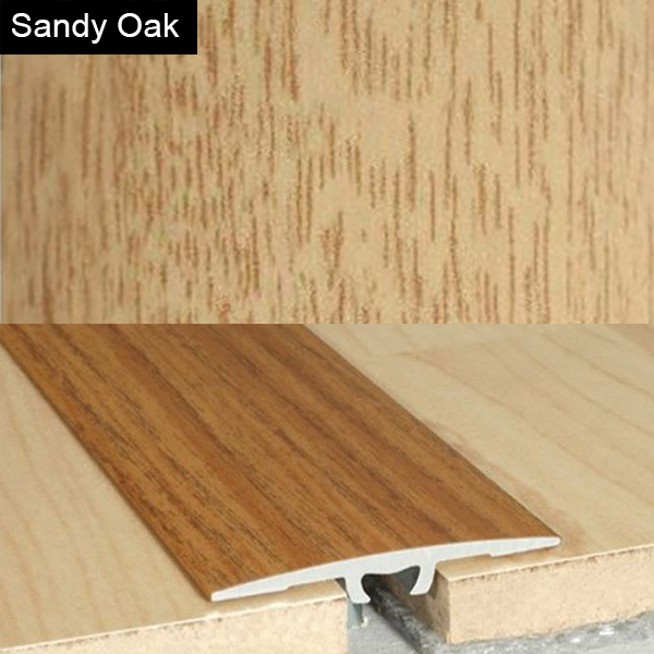 2mm Wood Effect Aluminium Door Floor Bar Edge Trim Threshold