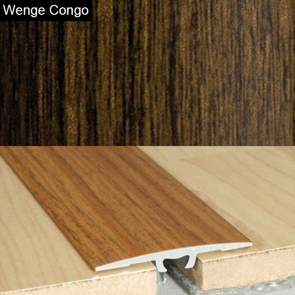 2mm Wood Effect Aluminium Door Floor Bar Edge Trim Threshold
