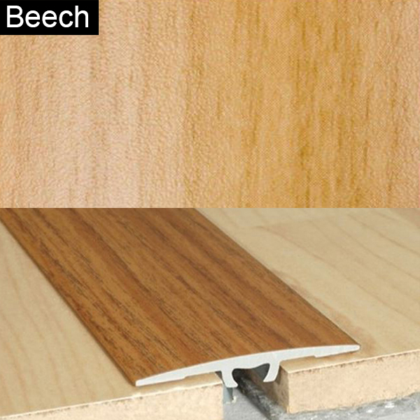 2mm Wood Effect Aluminium Door Floor Bar Edge Trim Threshold
