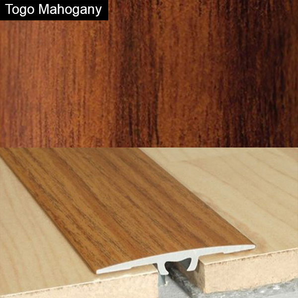 2mm Wood Effect Aluminium Door Floor Bar Edge Trim Threshold