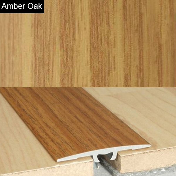2mm Wood Effect Aluminium Door Floor Bar Edge Trim Threshold