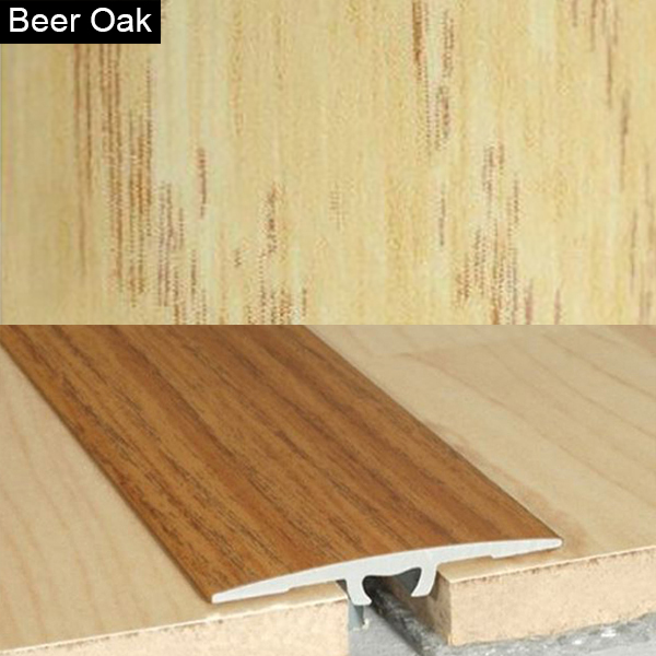 2mm Wood Effect Aluminium Door Floor Bar Edge Trim Threshold