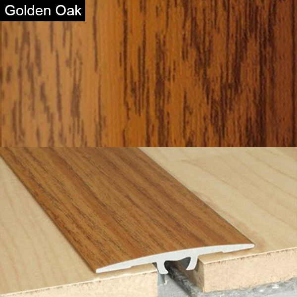 2mm Wood Effect Aluminium Door Floor Bar Edge Trim Threshold