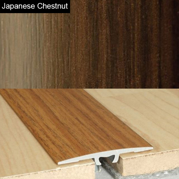 2mm Wood Effect Aluminium Door Floor Bar Edge Trim Threshold
