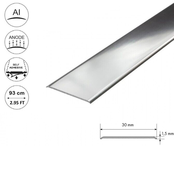 30mm Self-Adhesive Aluminium Door Floor Bar Edge Trim