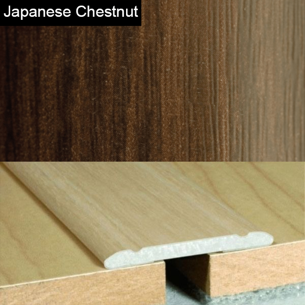 Aluminium Wood Effect 30mm Self Adhesive Door Threashold Floor Trim