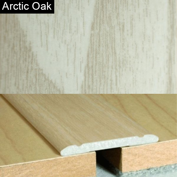 Aluminium Wood Effect 30mm Self Adhesive Door Threashold Floor Trim