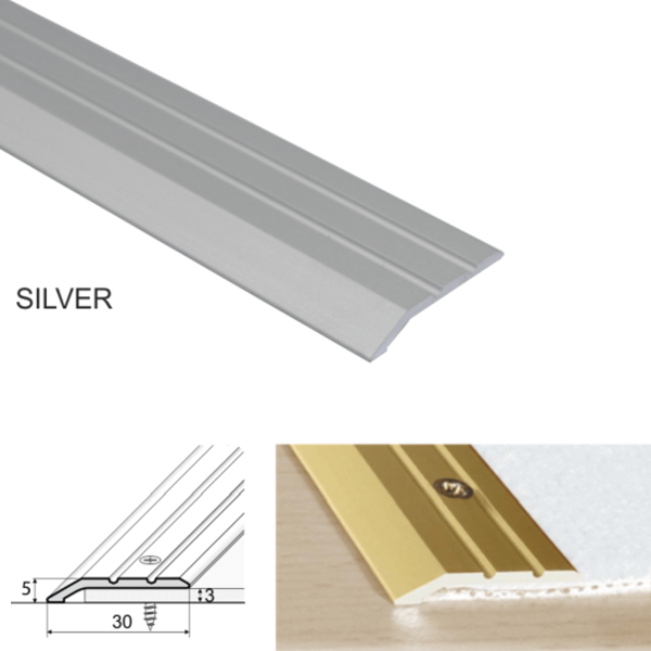 30mm Aluminum Door Threshold For Joining Wooden And Laminate