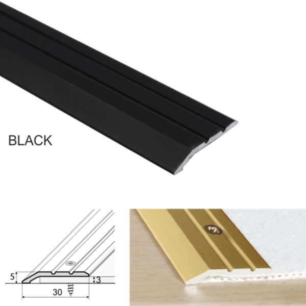 30mm Aluminum Door Threshold For Joining Wooden And Laminate