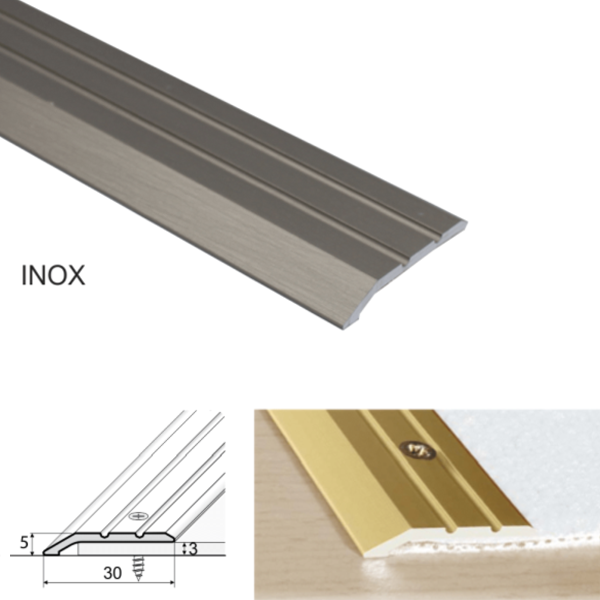 30mm Aluminum Door Threshold For Joining Wooden And Laminate