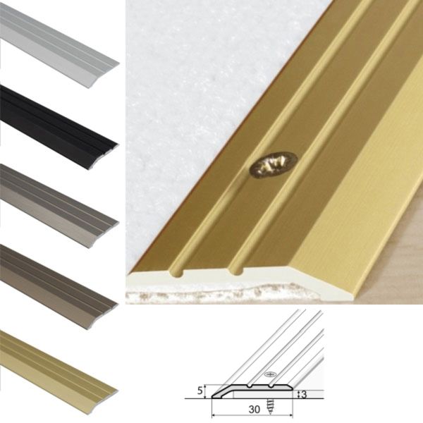 30mm Aluminum Door Threshold For Joining Wooden And Laminate
