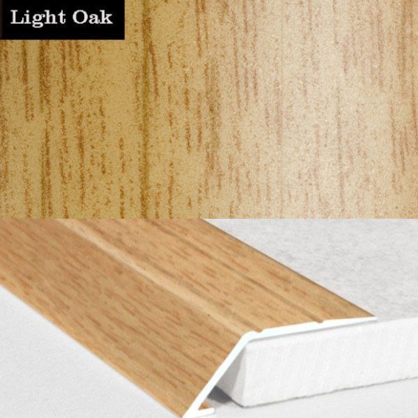 31mm Wood Finish Wide Aluminium Door Threshold Ramp Self Adhesive
