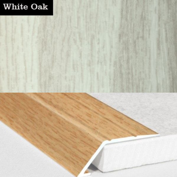 31mm Wood Finish Wide Aluminium Door Threshold Ramp Self Adhesive