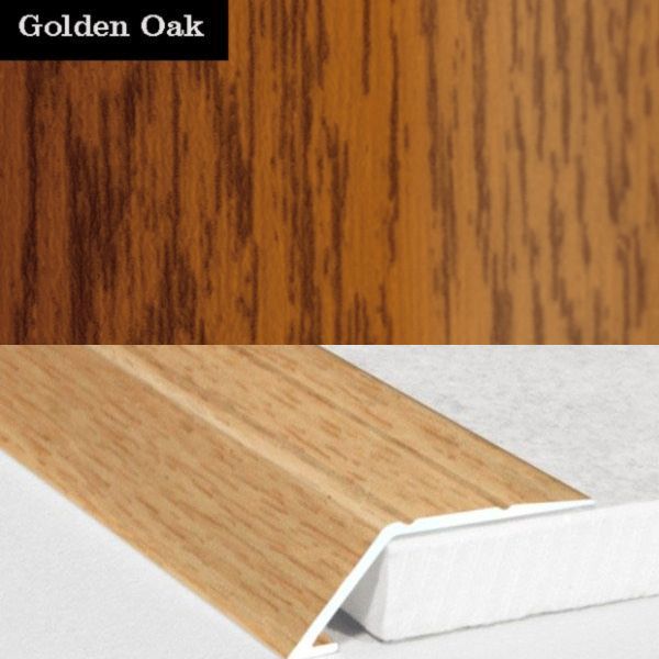 31mm Wood Finish Wide Aluminium Door Threshold Ramp Self Adhesive