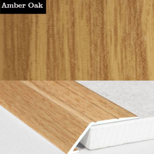 31mm Wood Finish Wide Aluminium Door Threshold Ramp Self Adhesive