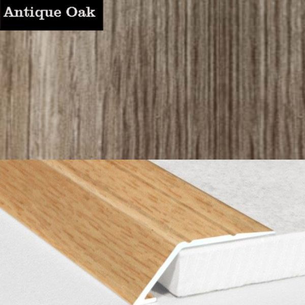 31mm Wood Finish Wide Aluminium Door Threshold Ramp Self Adhesive